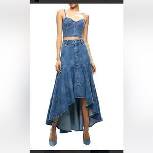Denim Maxi Skirt